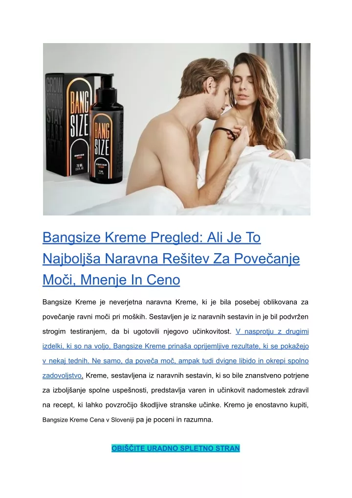 bangsize kreme pregled ali je to najbolj