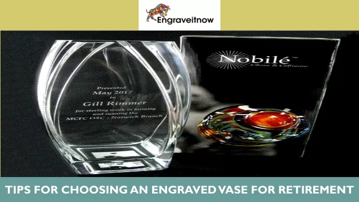 tips for choosing an engraved vase for retirement