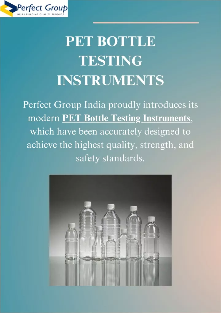 pet bottle testing instruments