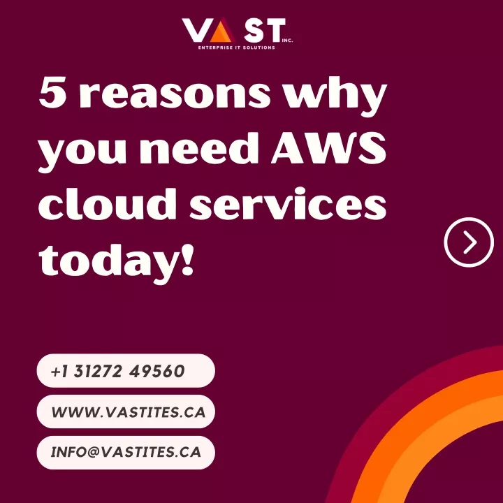 5 reasons why you need aws cloud services today