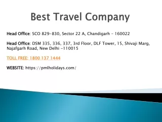 Best Travel Company