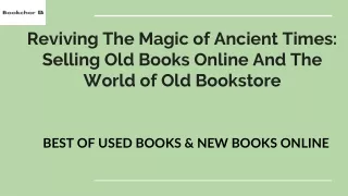 Reviving The Magic of Ancient Times Selling Old Books Online