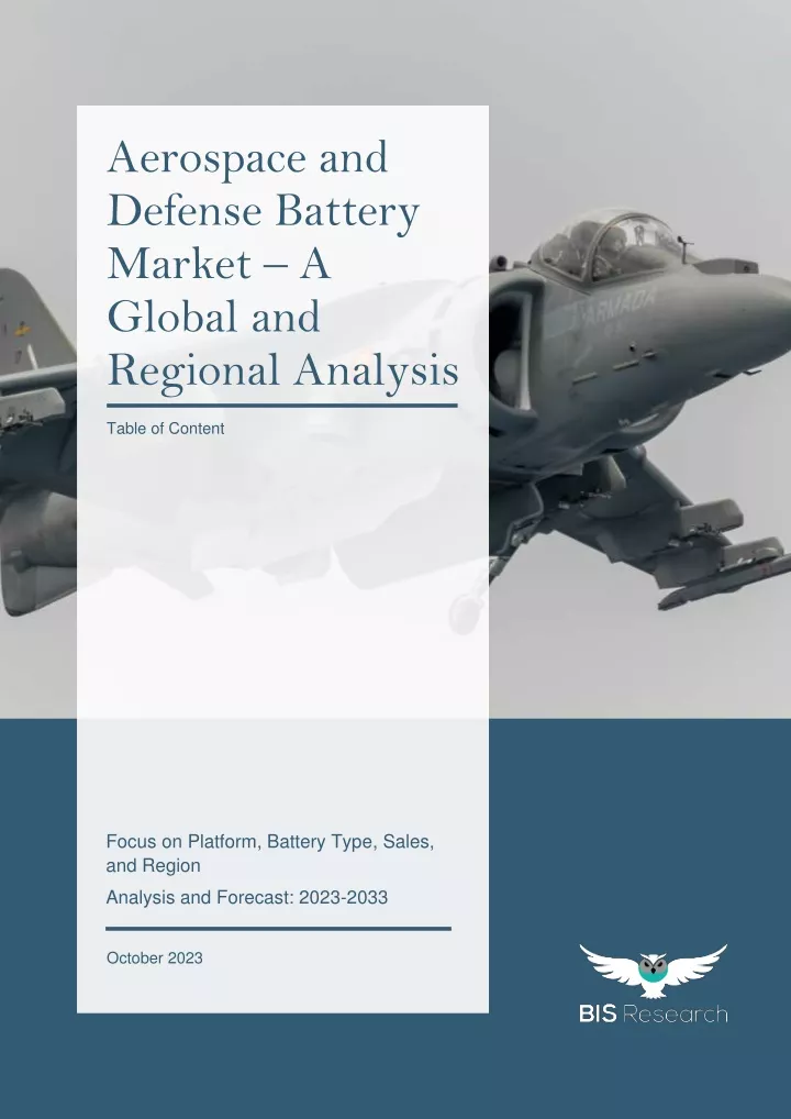 aerospace and defense battery market a global