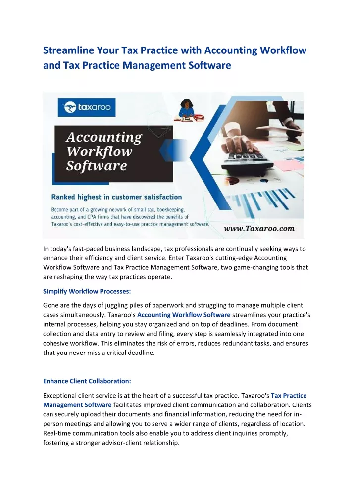 streamline your tax practice with accounting