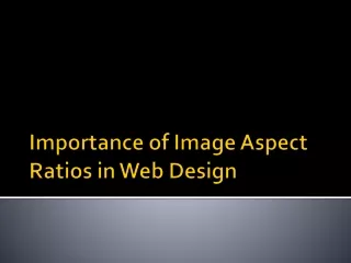 importance of image aspect ratios in web design