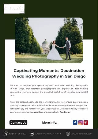 Captivating Moments: Destination Wedding Photography in San Diego