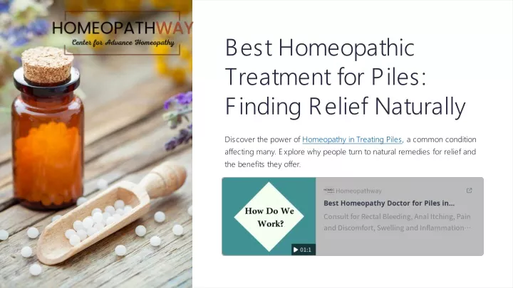 best homeopathic treatment for piles finding