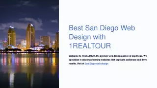 Best San Diego Web Design with 1REALTOUR