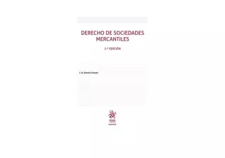 Ebook download Derecho de Sociedades Mercantiles 3ª Edición Manuales de Derecho