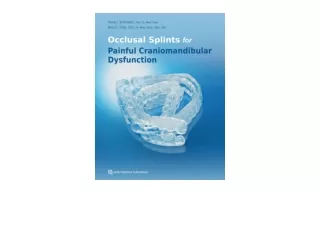 Download Occlusal Splints for Painful Craniomandibular Dysfunction free acces