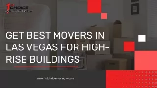 High-Rise Moves: Expert Movers in Las Vegas