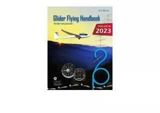 Download PDF Glider Flying Handbook FAA H 8083 13A Color Print Pilot Flight Trai