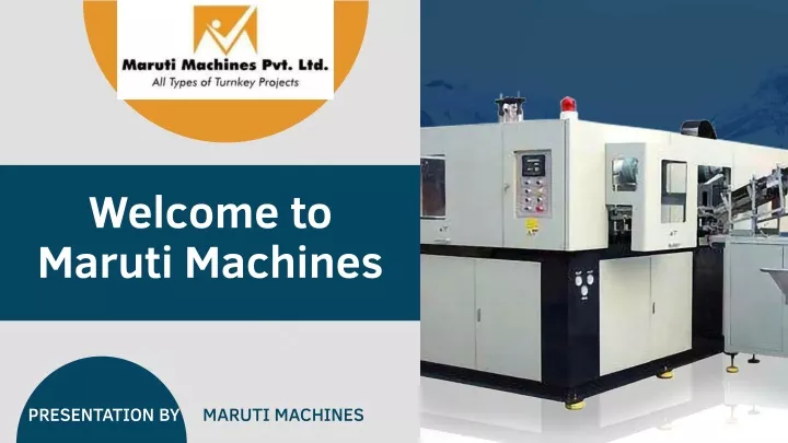 welcome to maruti machines