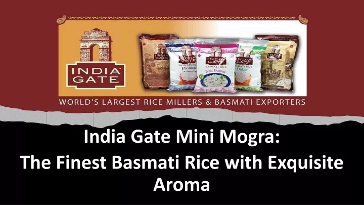 india gate mini mogra the finest basmati rice with exquisite aroma