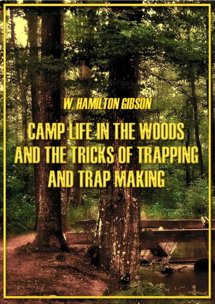 camp life in the woods and the tricks of trapping