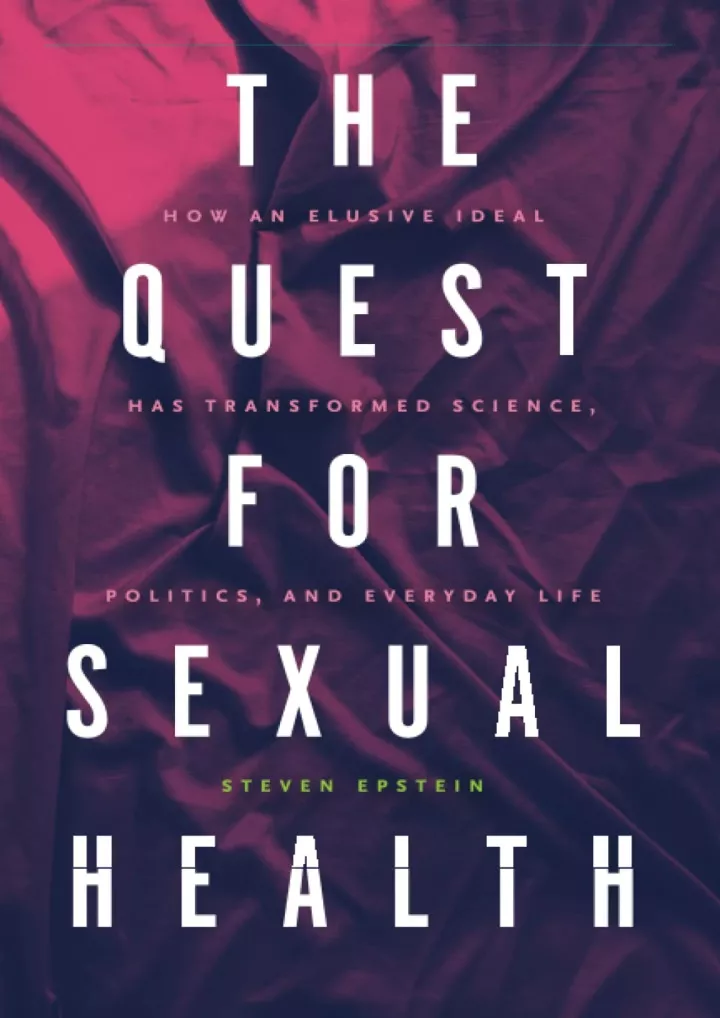 the quest for sexual health how an elusive ideal