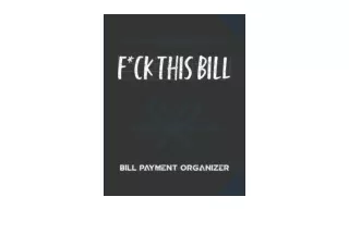 Ebook download Monthly Bill Payment Organizer Bill Organizer Bill Payment Tracke