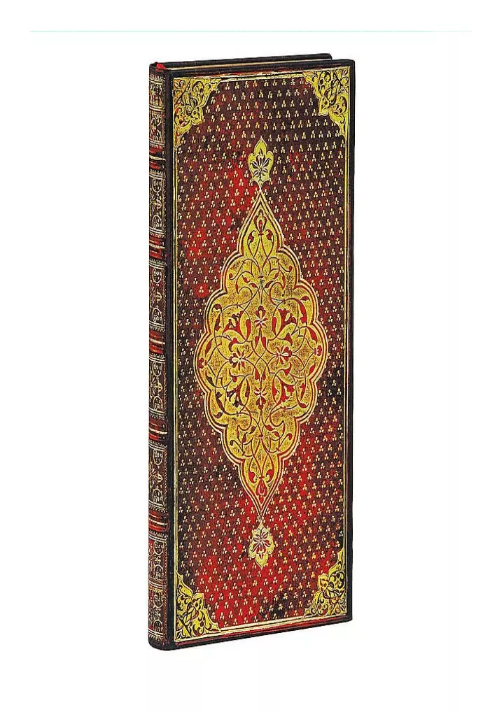 paperblanks golden trefoil hardcover slim lined