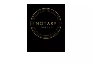 Ebook download Notary Journal Official Notary Log Book with 200 Entries Two Entr