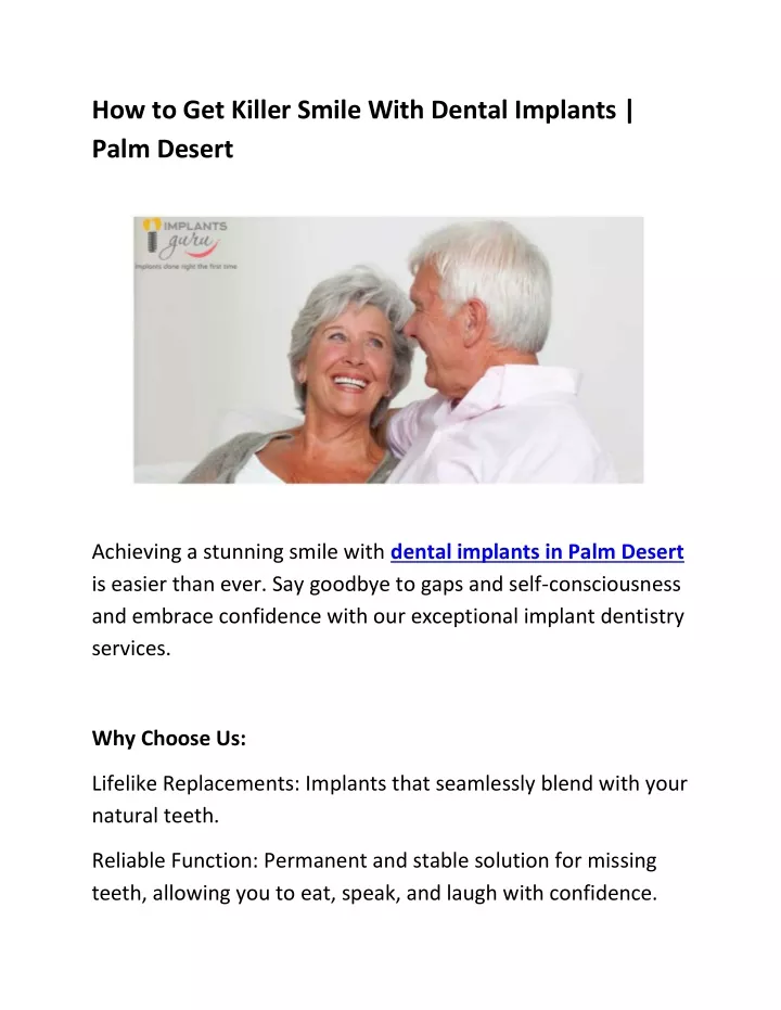 how to get killer smile with dental implants palm