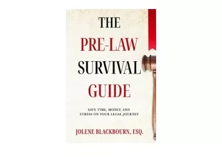 Download The Pre Law Survival Guide Save time money and stress on your legal jou