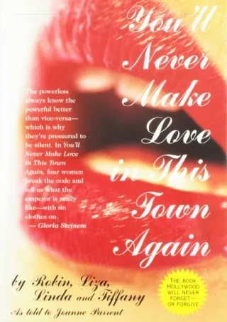 READ [PDF] You'll Never Make Love in This Town Again ipad