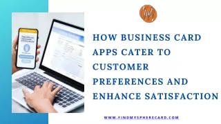How Business Card Apps Cater to Customer Preferences and Enhance Satisfaction