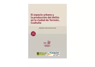 PDF read online El espacio urbano y la producción del delito en la ciudad de Tor