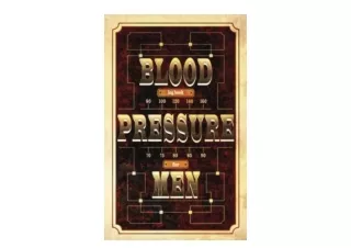 PDF read online Blood Pressure Log Book for Men Simple Diary to Track Record and