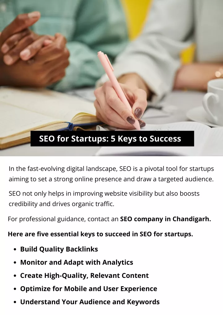 seo for startups 5 keys to success