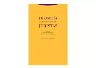 Download Filosofía Una introducción para juristas Estructuras y Procesos Derecho