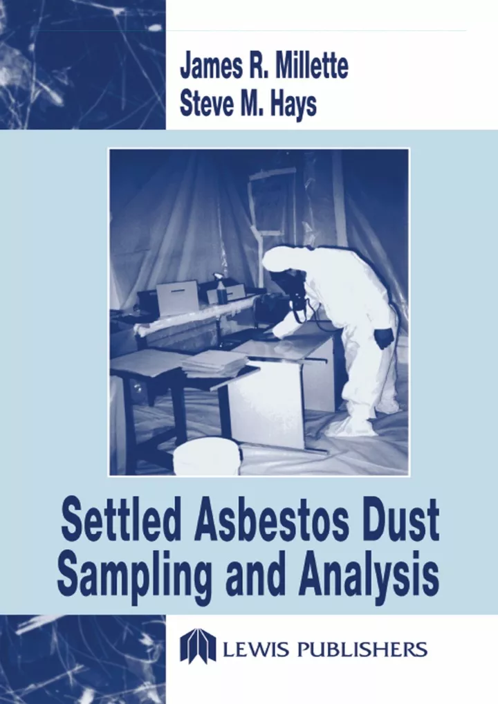 settled asbestos dust sampling and analysis