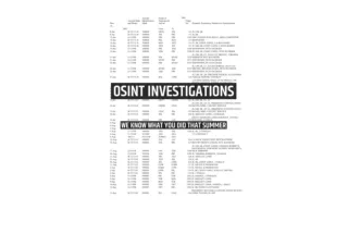 Ebook download OSINT Investigations We know what you did that summer Cyber Secre