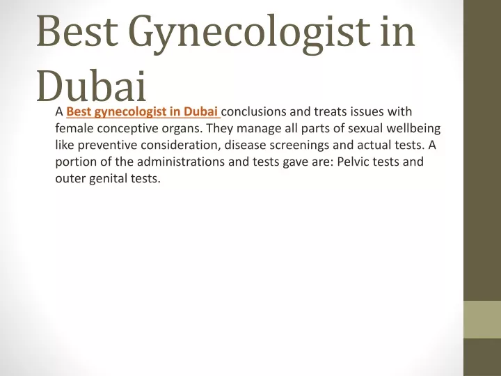 best gynecologist in dubai