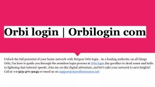 Orbi login _ Orbilogin com