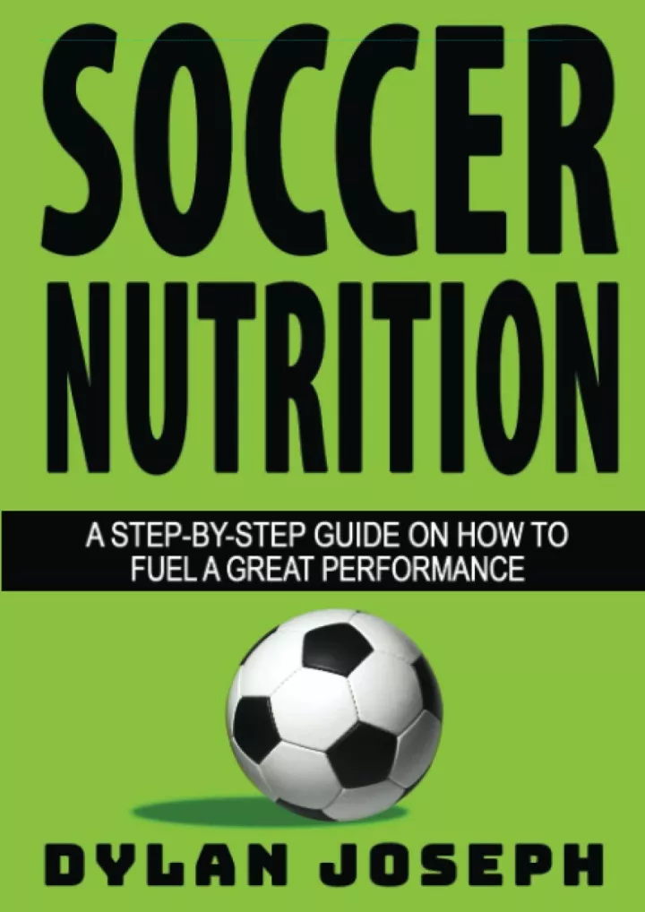 soccer nutrition a step by step guide