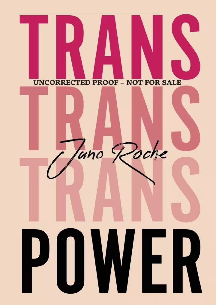 trans power own your gender download pdf read