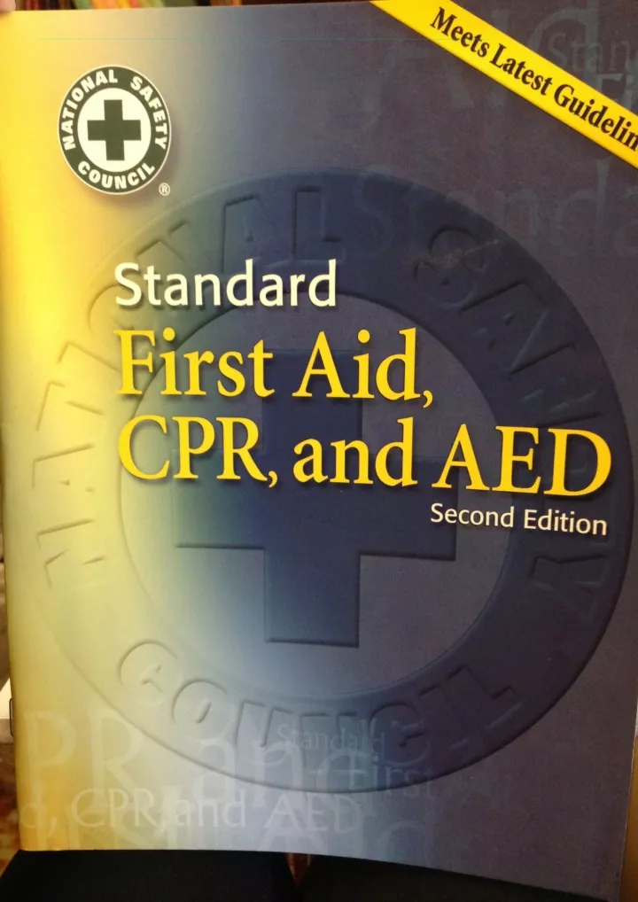 standard first aid cpr and aed download pdf read