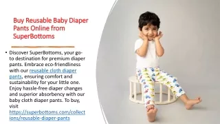 Buy Reusable Baby Diaper Pants Online
