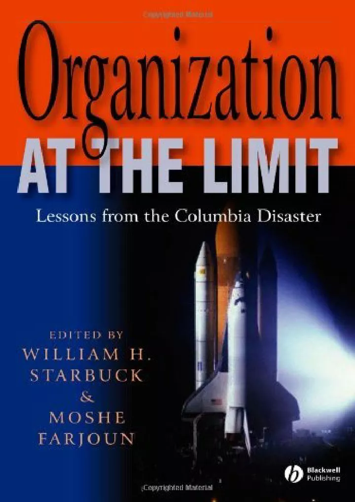 organization at the limit lessons from