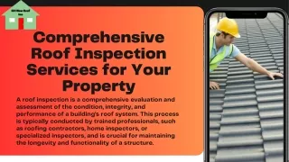 Comprehensive Roof Inspection Services for Your Property