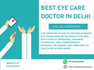 Best Eye Doctor in Delhi