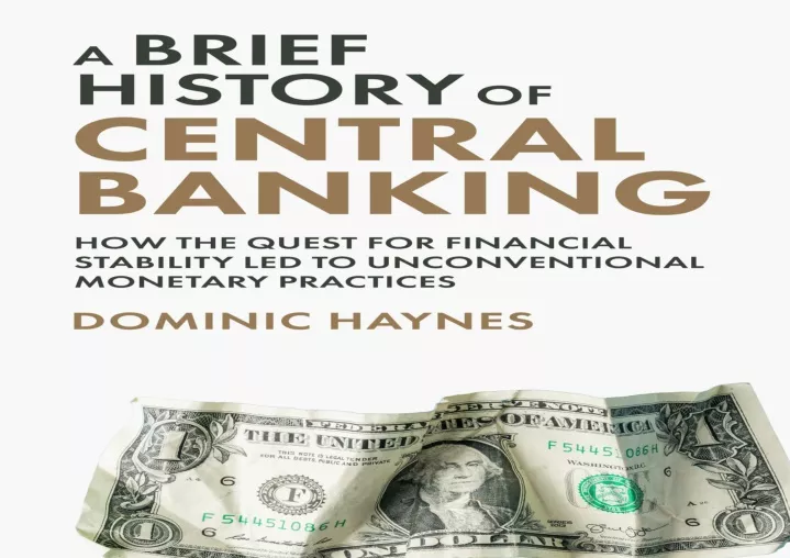 a brief history of central banking pdf