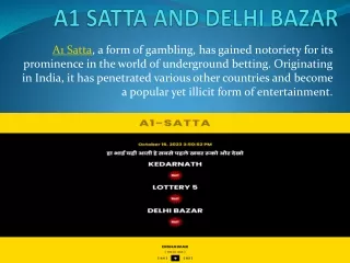 Consequences of A1 Satta Gambling