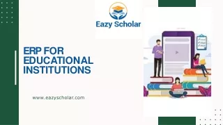 ERP For Educational Institutions