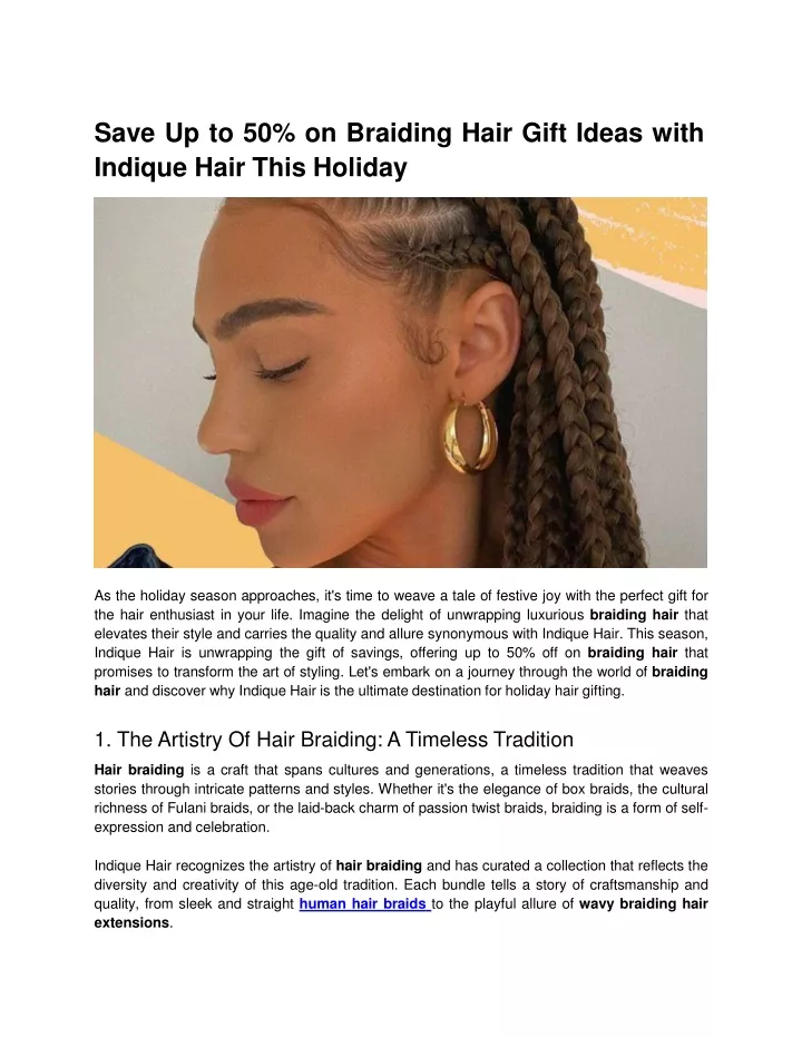 save up to 50 on braiding hair gift ideas with