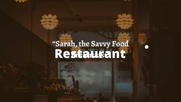 sarah the savvy food enthusiast