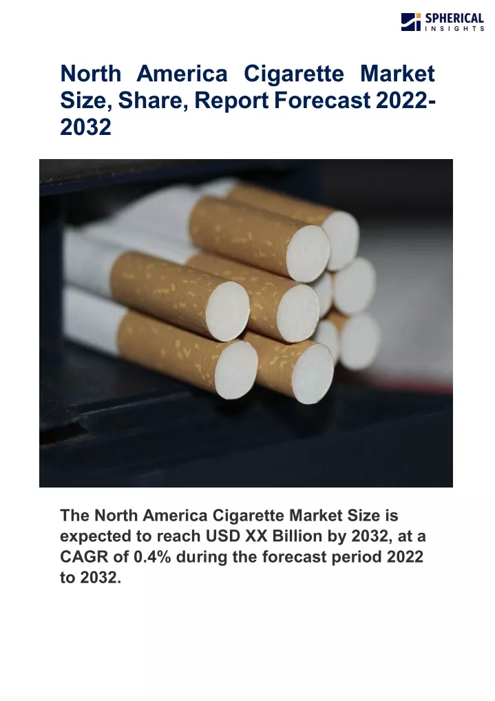 north america cigarette market size share report