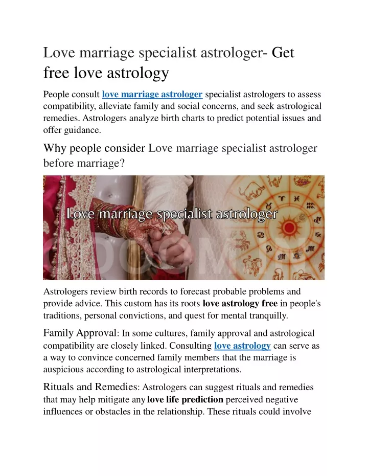 love marriage specialist astrologer get free love
