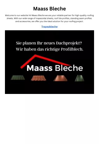 maass bleche